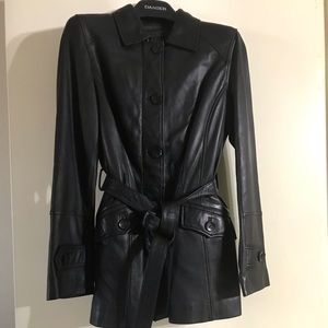 Danier Belted Leather Jacket